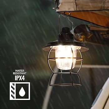LED Vintage Lantern, Rechargeable Camping Railroad Lantern